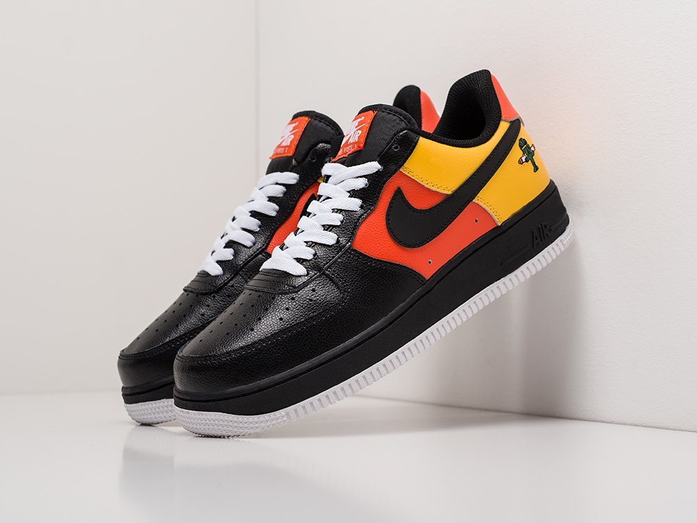 Nike Air Force 1 Low black red yellow KEDRED