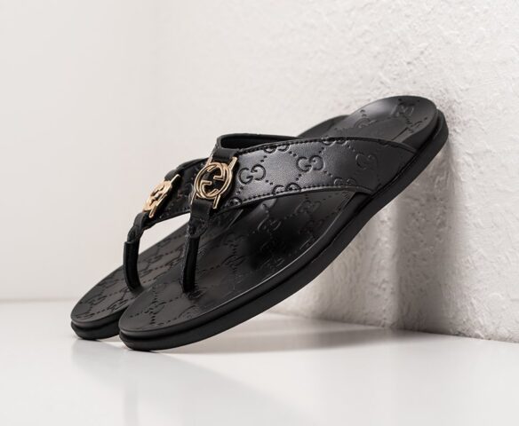 Сланцы Gucci black leather