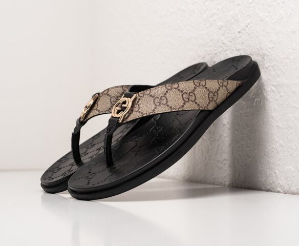 Сланцы Gucci lthr beige