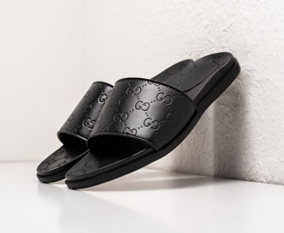 Сланцы Gucci leather black