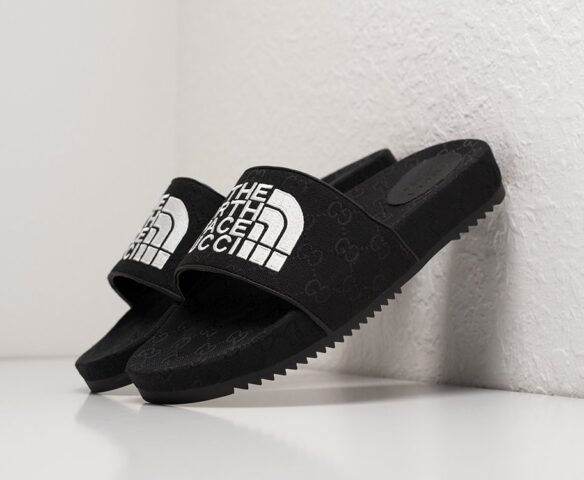 Сланцы Gucci x The North Face черные