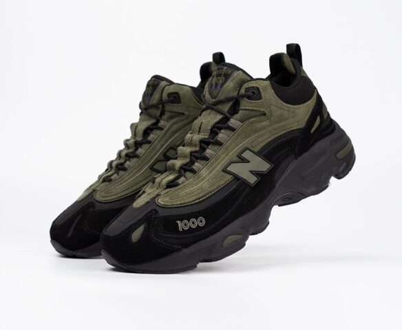 Зимние New Balance 1000 Mid black-green Зимние New Balance 1000 Mid black-green