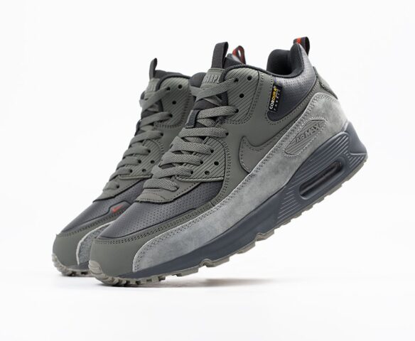 Зимние Nike Air Max 90 grey-green