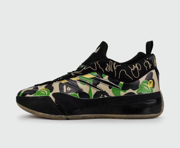 Adidas Dame 9 x BAPE Black Green Adidas Dame 9 x BAPE Black Green