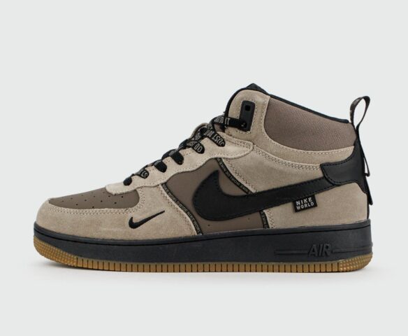 Nike Air Force 1 Mid L.Grey / D.Grey with Fur Wmns Nike Air Force 1 Mid L.Grey / D.Grey with Fur Wmns